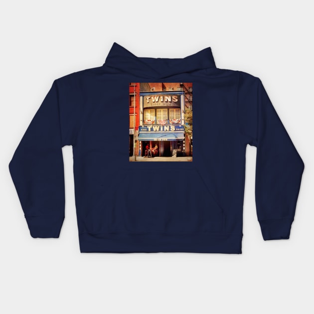 Twins pub Kids Hoodie by pvjaffe